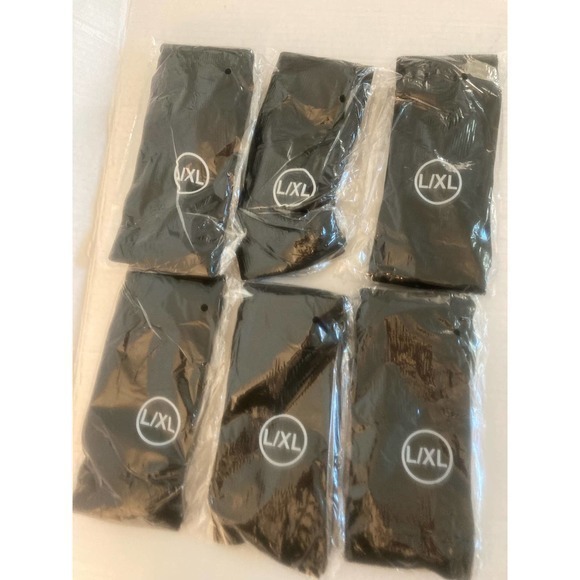 Charmking Compression Socks Unisex L XL 6 Pair NIP Black - Picture 4 of 4